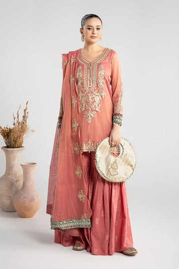 Maria B | Pre Fall Dresses | 3 Piece Embroidered Masoori Suit ZD - House Of Hania