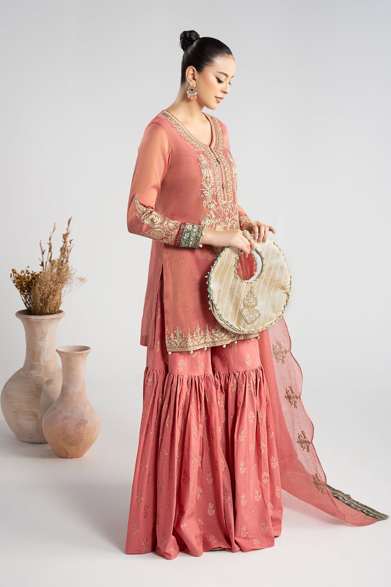 Maria B | Pre Fall Dresses | 3 Piece Embroidered Masoori Suit ZD - House Of Hania