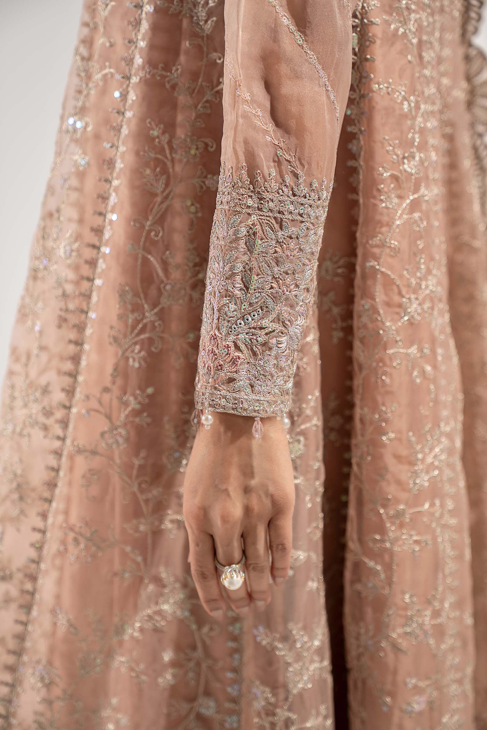 Maria B | Pre Fall Dresses | 3 Piece Embroidered Organza Suit ZS - House Of Hania