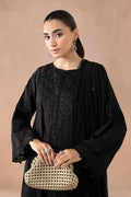 Maria B | Pre Fall Dresses | 3 Piece Embroidered Self Jacquard Suit Black1 - House Of Hania