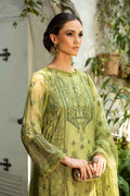 Maria B | Pre Fall Dresses | 3 Piece Embroidered Suit Grape Green - House Of Hania