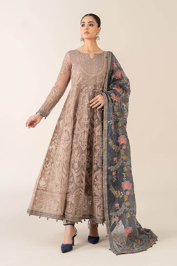 Maria B | Pre Fall Dresses | 3 Piece Embroidered Suit Gray - House Of Hania