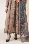 Maria B | Pre Fall Dresses | 3 Piece Embroidered Suit Gray - House Of Hania