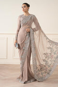 Maria B | Pre Fall Dresses | Embroidered Chiffon Saree FF - House Of Hania
