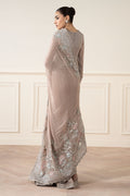 Maria B | Pre Fall Dresses | Embroidered Chiffon Saree FF - House Of Hania