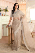 Maria B | Pre Fall Dresses | Embroidered Raw Silk Saree II - House Of Hania