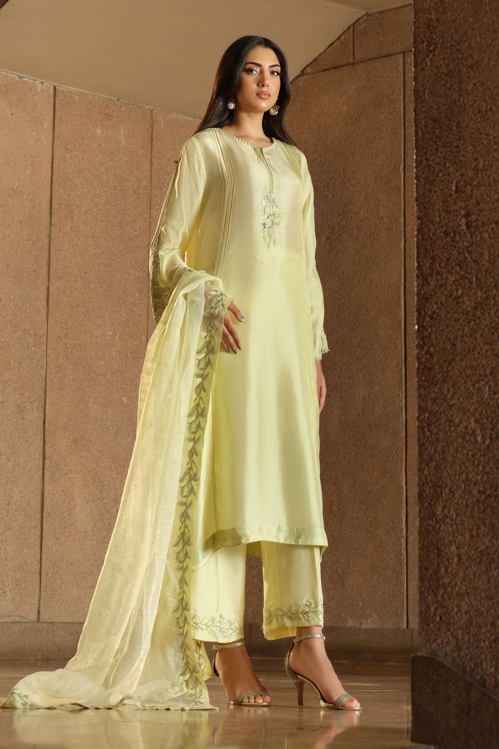Maria B | Pre fall Dresses | MBS-W25-09 Y - House Of Hania