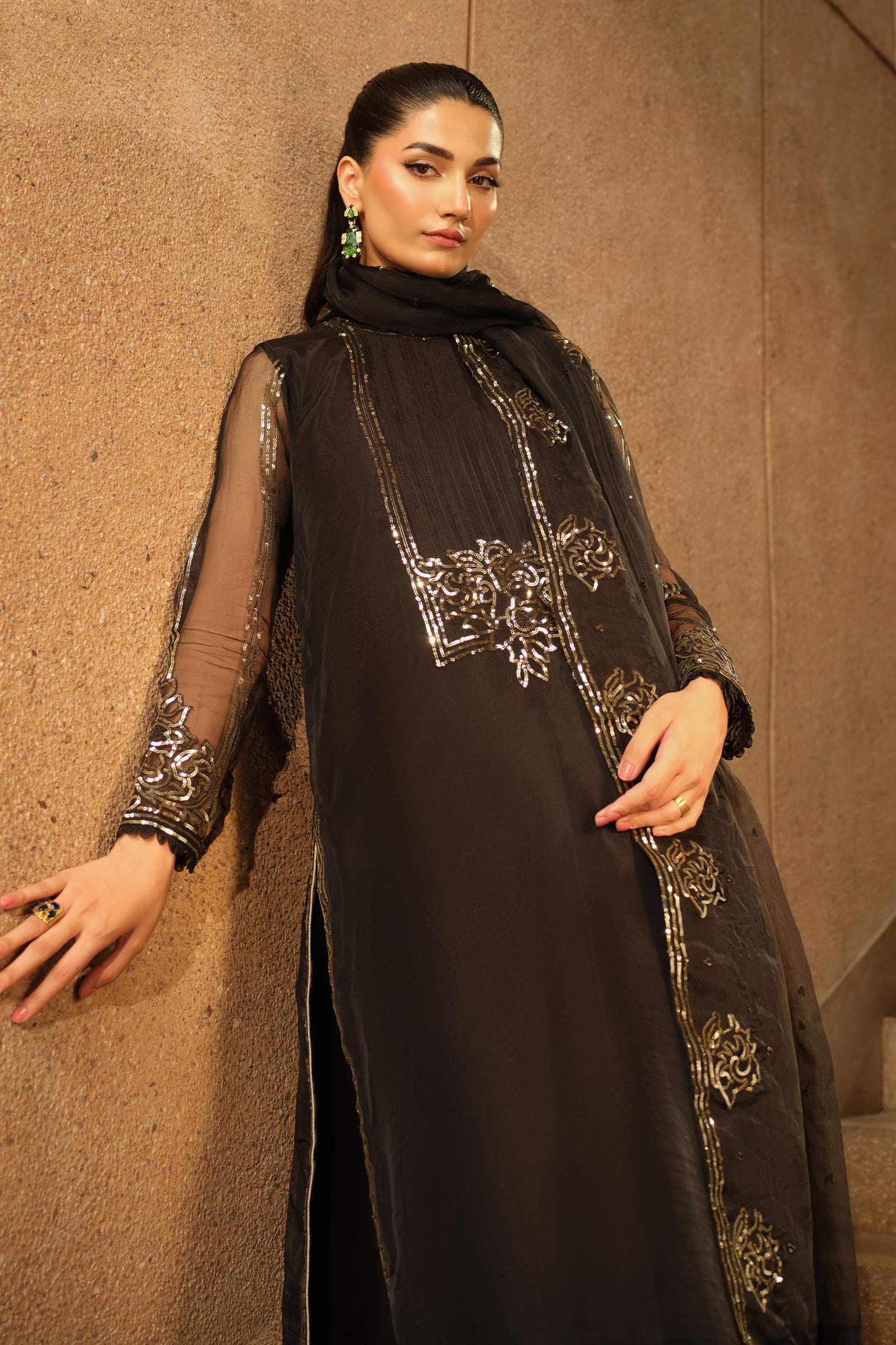 Maria B | Pre fall Dresses | MBS-W25-10 BL - House Of Hania