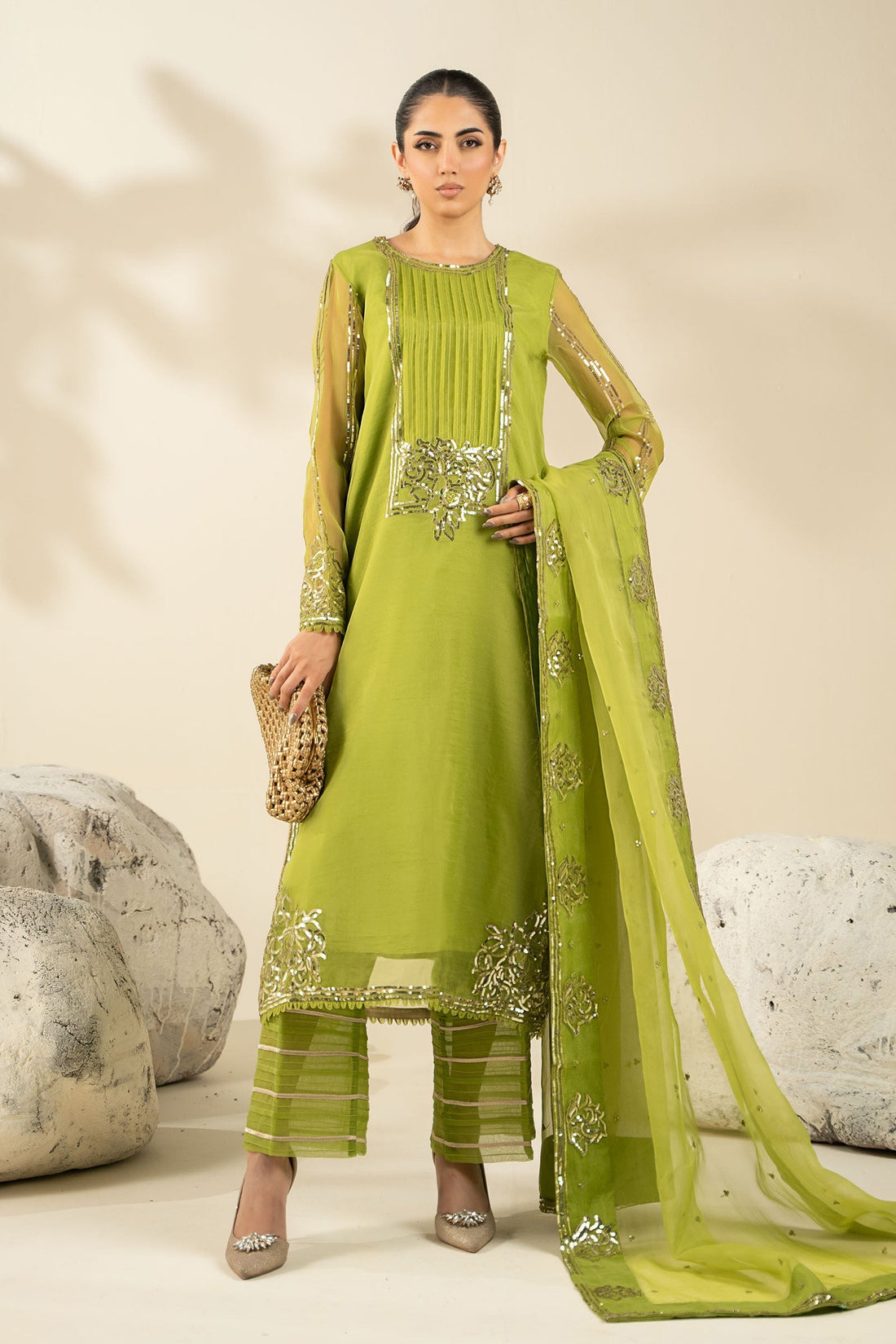 Maria B | Pre fall Dresses | MBS-W25-10 G - House Of Hania