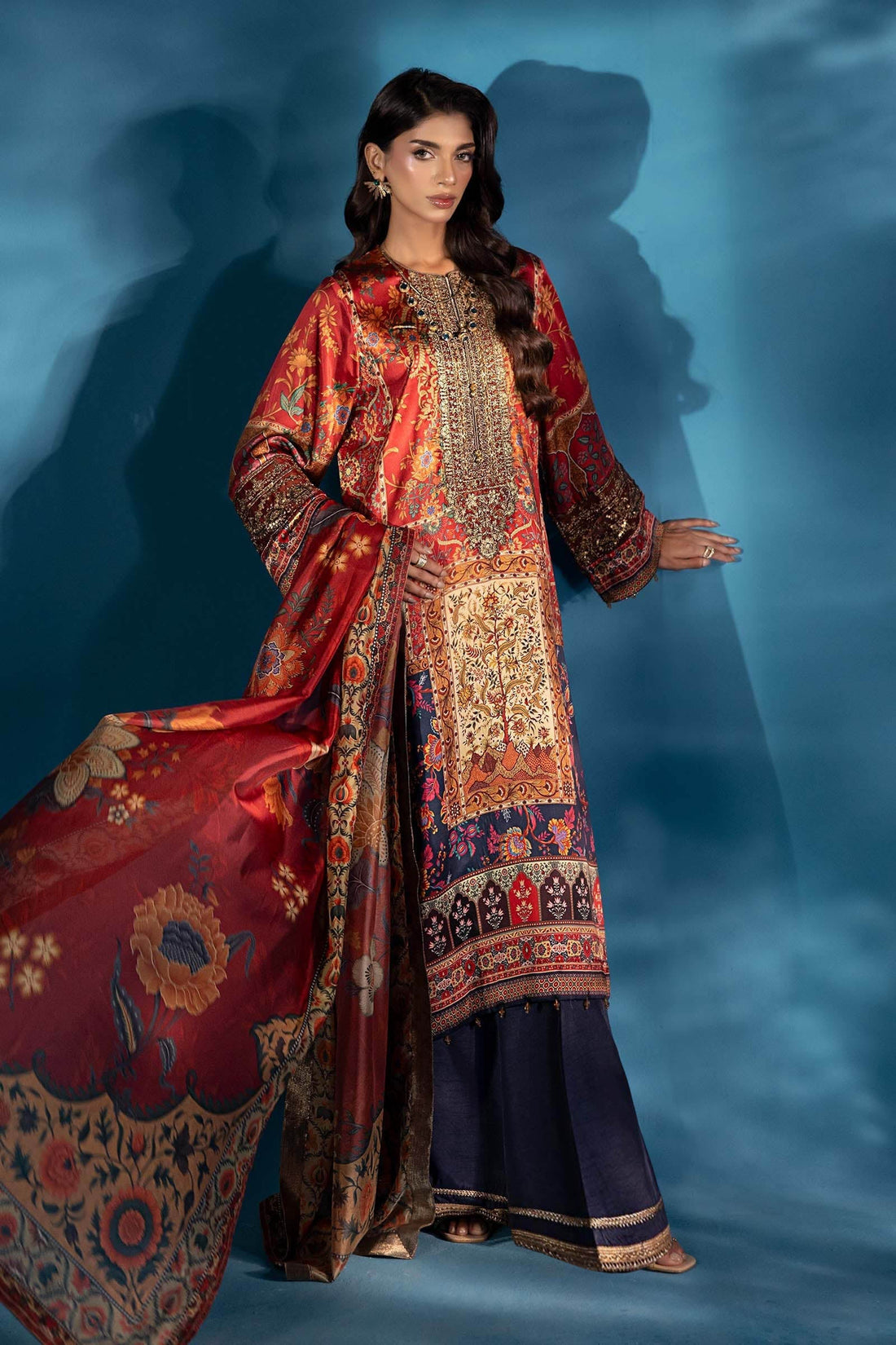 Maria B | Pre fall Dresses |  MPS-W25-08 R - House Of Hania