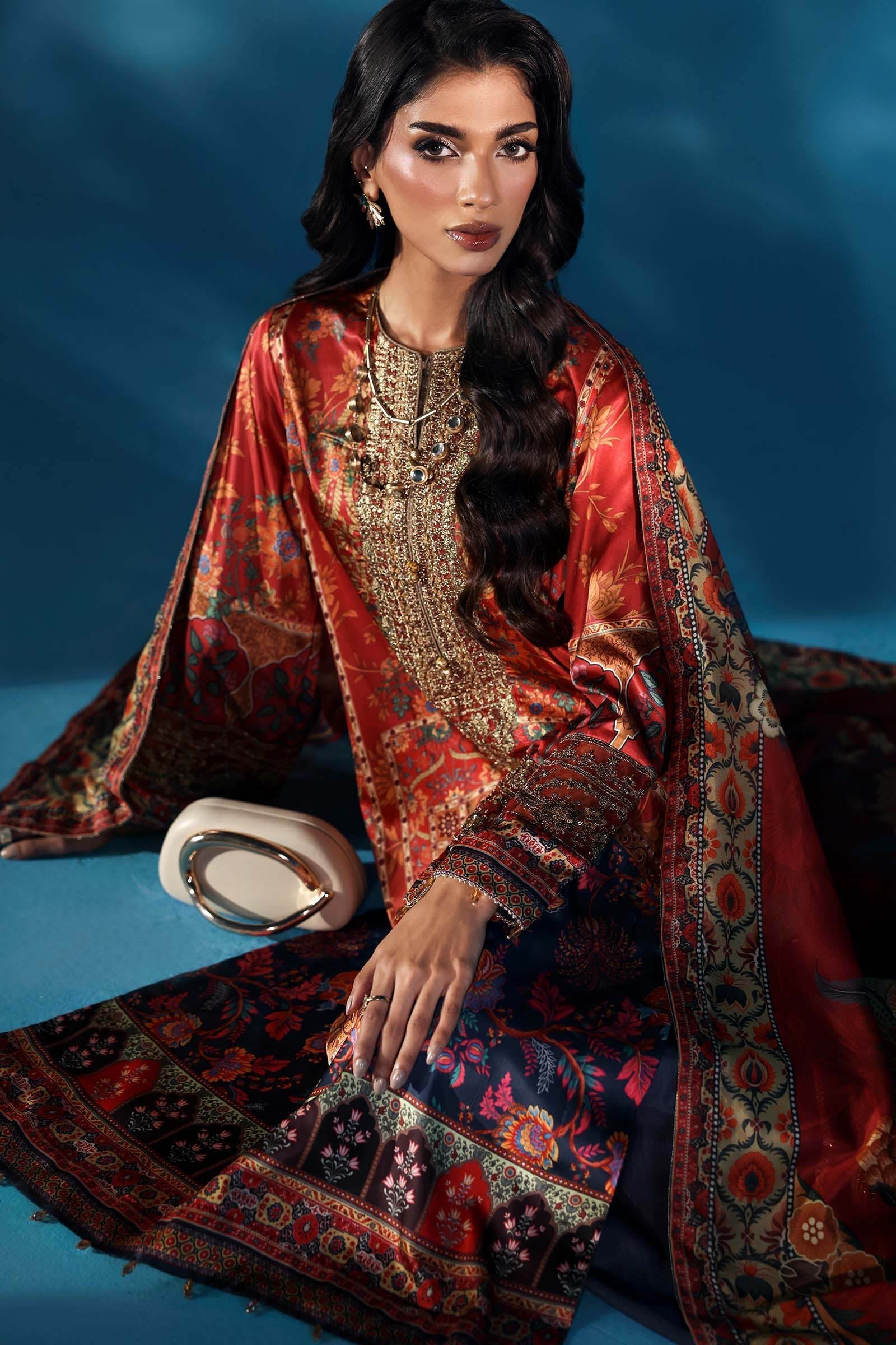 Maria B | Pre fall Dresses |  MPS-W25-08 R - House Of Hania