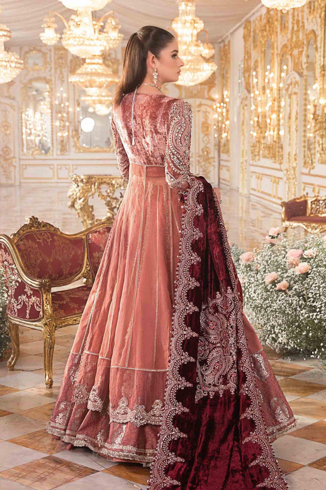 Maria B - Salmon Pink BD-2701 - House Of Hania