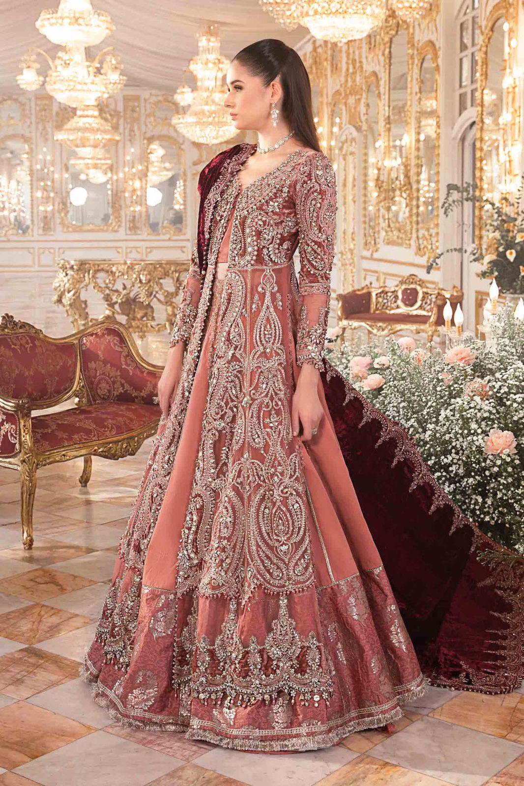 Maria B - Salmon Pink BD-2701 - House Of Hania