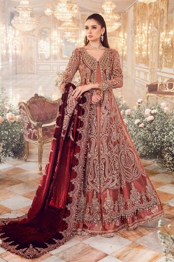 Maria B - Salmon Pink BD-2701 - House Of Hania
