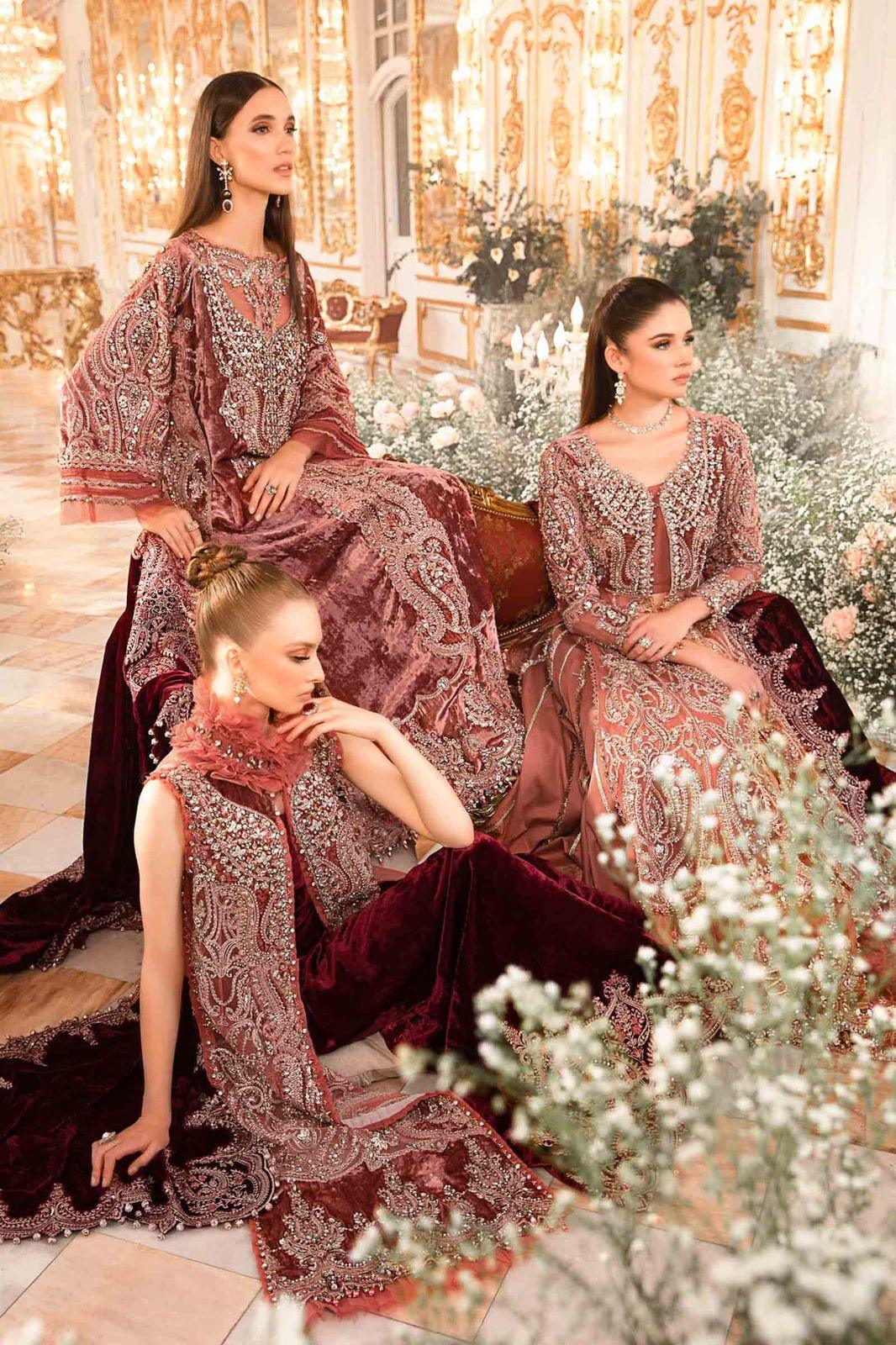 Maria B - Salmon Pink BD-2701 - House Of Hania