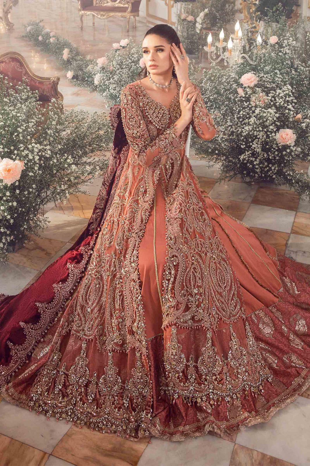 Maria B - Salmon Pink BD-2701 - House Of Hania