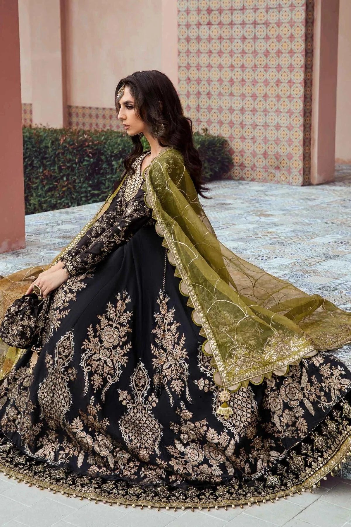 Maria B | Sateen Formals 23 | Black CST-703 - House Of Hania