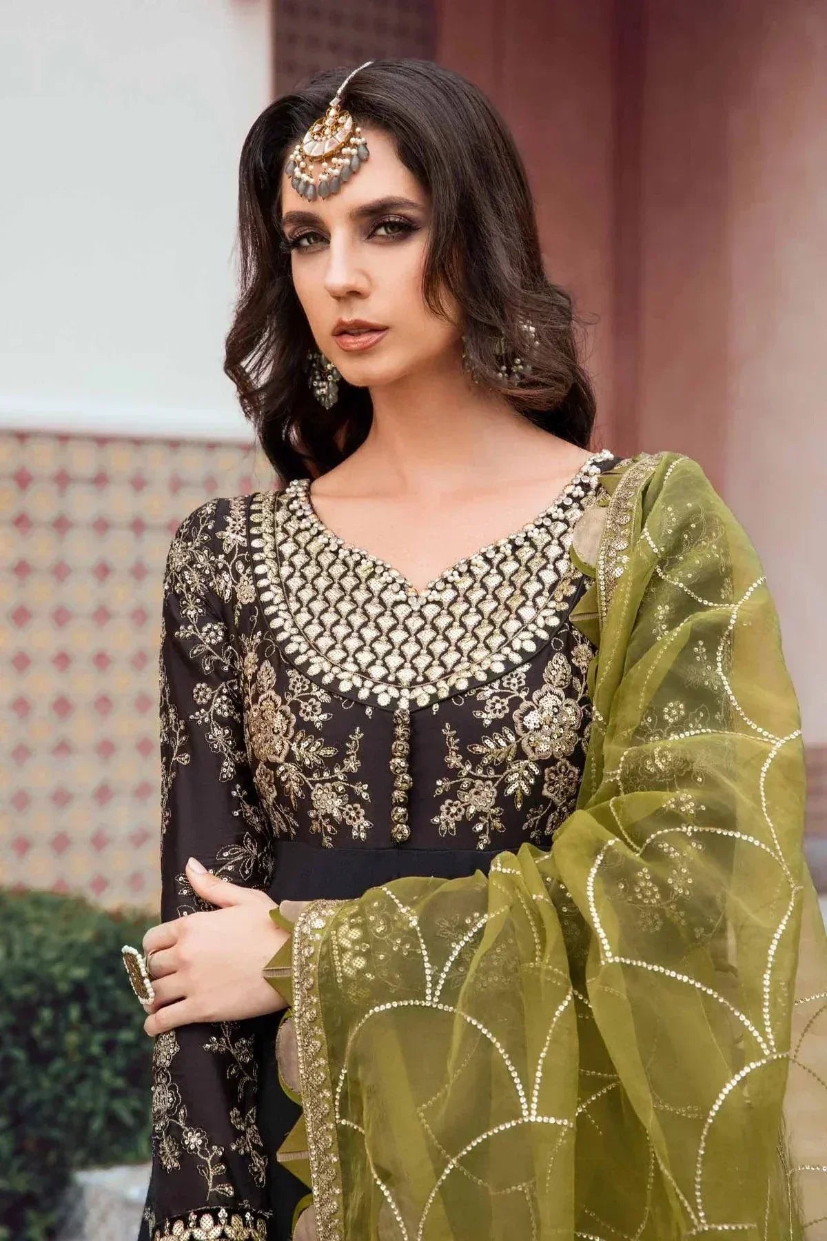 Maria B | Sateen Formals 23 | Black CST-703 - House Of Hania