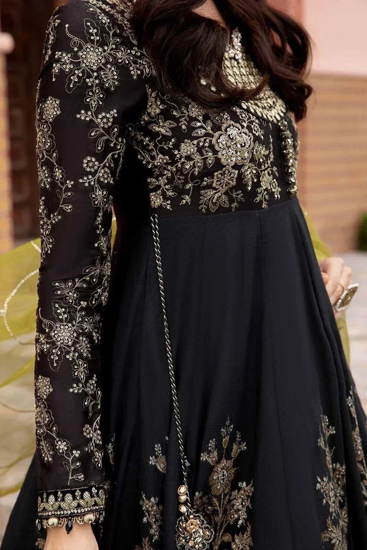 Maria B | Sateen Formals 23 | Black CST-703 - House Of Hania