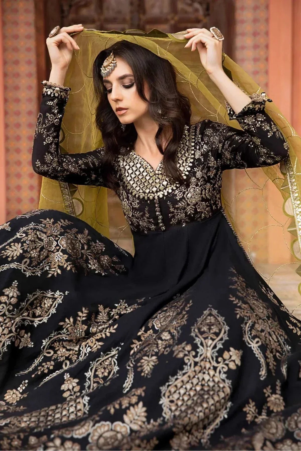 Maria B | Sateen Formals 23 | Black CST-703 - House Of Hania