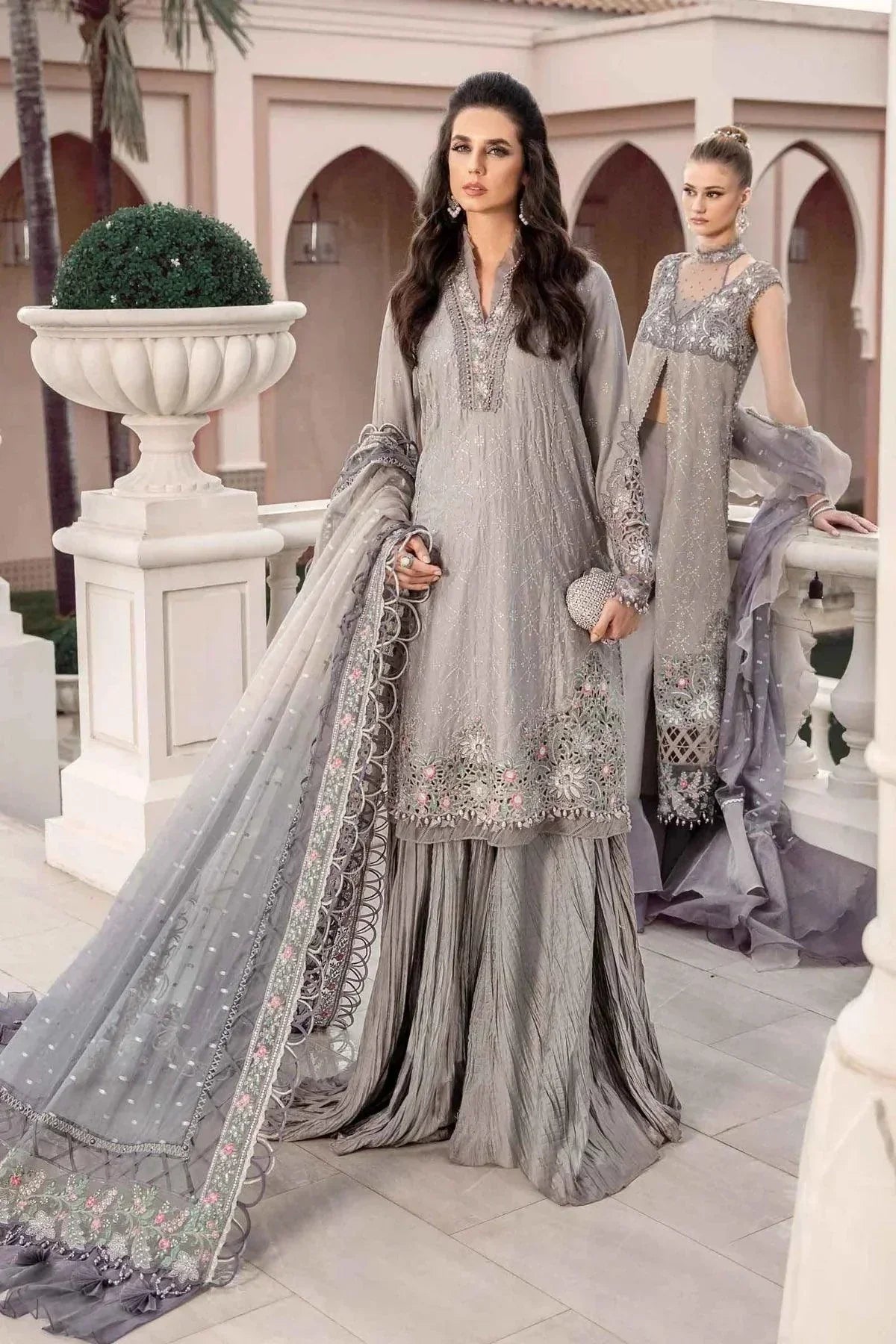 Maria B | Sateen Formals 23 | Black CST-707 - House Of Hania