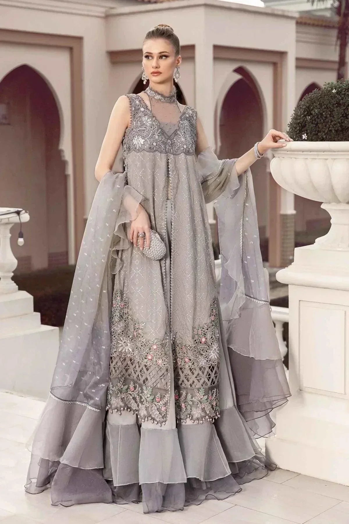 Maria B | Sateen Formals 23 | Black CST-707 - House Of Hania