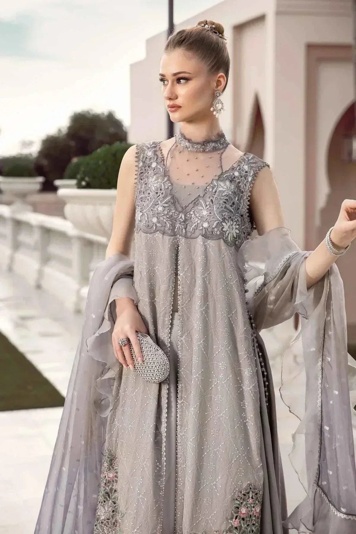 Maria B | Sateen Formals 23 | Black CST-707 - House Of Hania