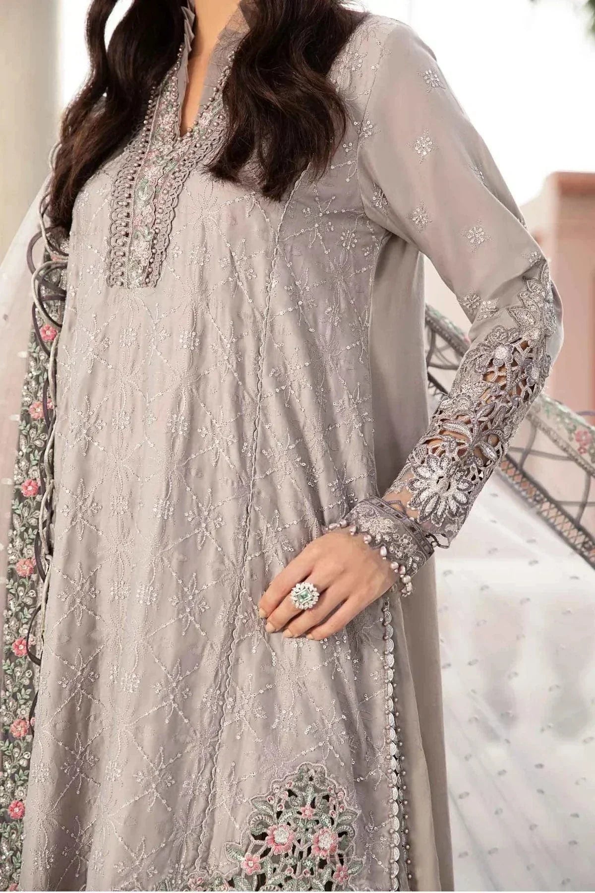 Maria B | Sateen Formals 23 | Black CST-707 - House Of Hania
