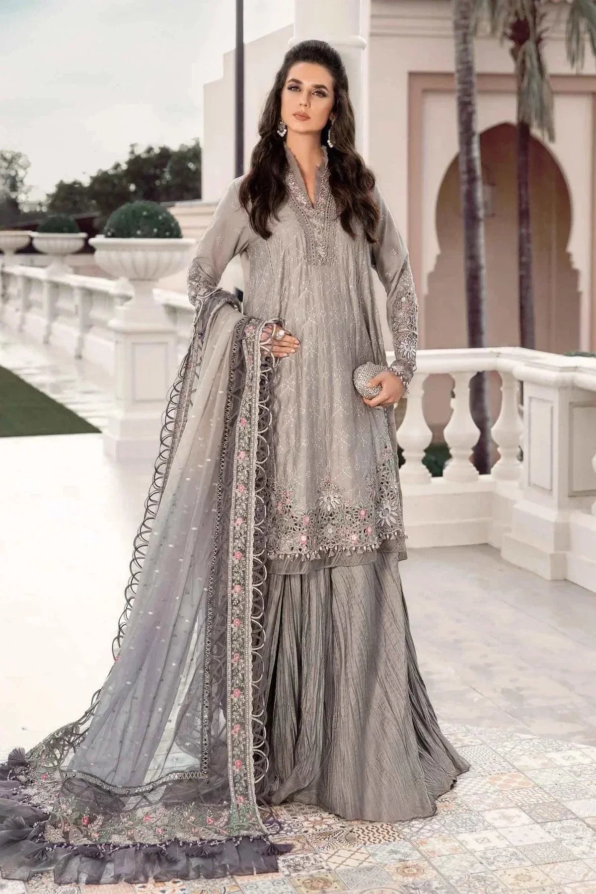 Maria B | Sateen Formals 23 | Black CST-707 - House Of Hania