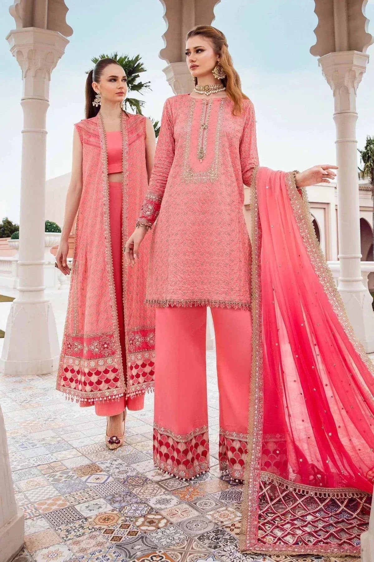 Maria B | Sateen Formals 23 | Candy Pink CST-701 - House Of Hania