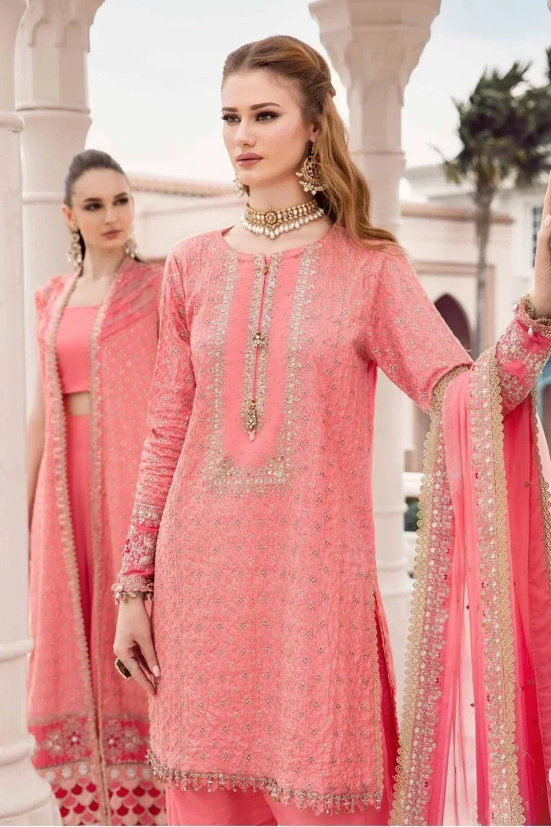 Maria B | Sateen Formals 23 | Candy Pink CST-701 - House Of Hania