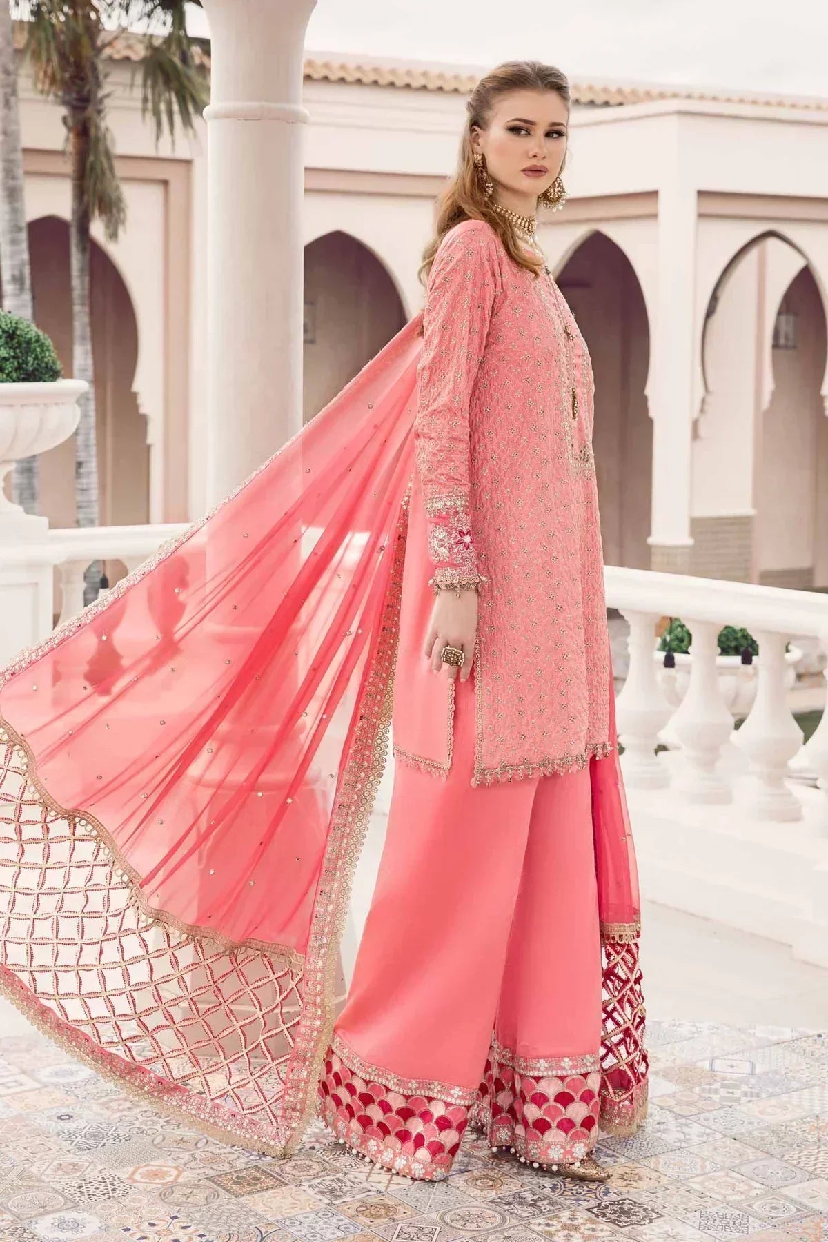Maria B | Sateen Formals 23 | Candy Pink CST-701 - House Of Hania