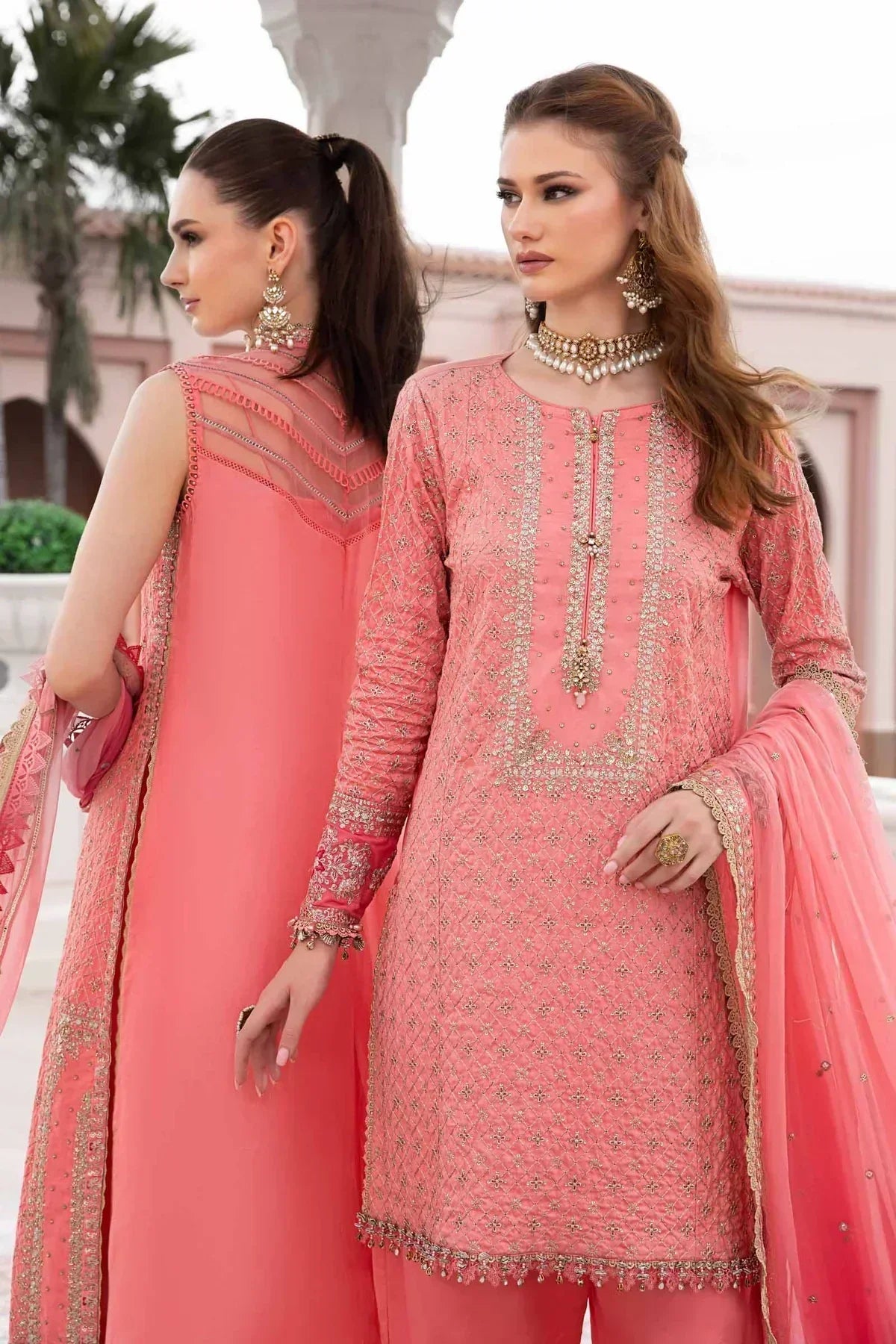 Maria B | Sateen Formals 23 | Candy Pink CST-701 - House Of Hania