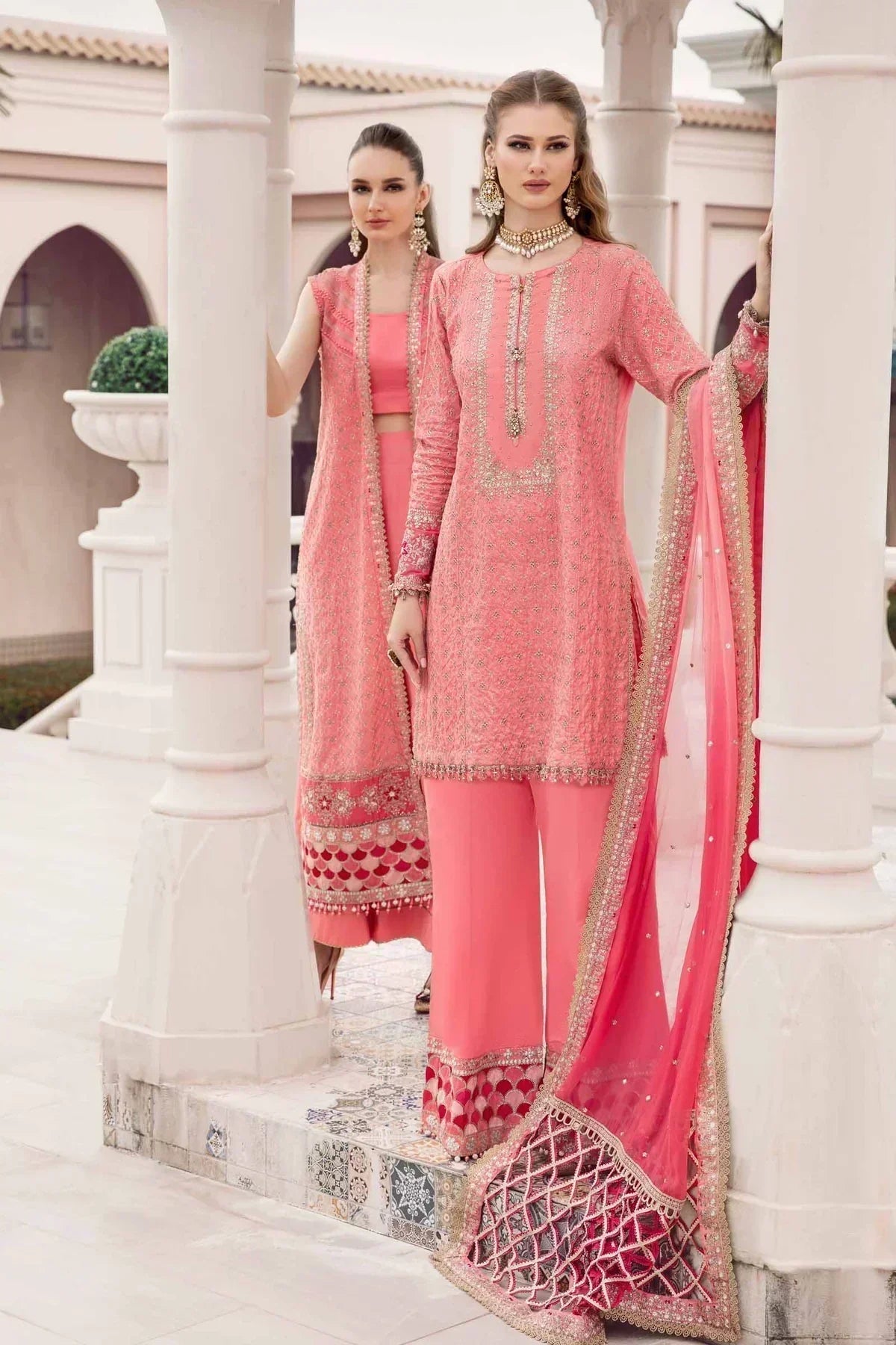 Maria B | Sateen Formals 23 | Candy Pink CST-701 - House Of Hania