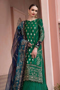 Maria B | Sateen Formals 23 | Emerald Green CST-711 - House Of Hania