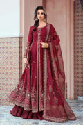 Maria B | Sateen Formals 23 | Maroon CST-708 - House Of Hania
