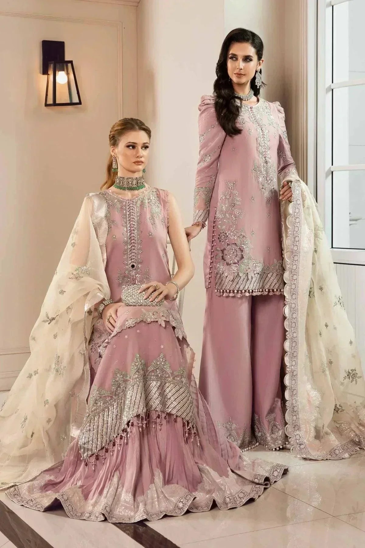 Maria B | Sateen Formals 23 | Mauve CST-706 - House Of Hania