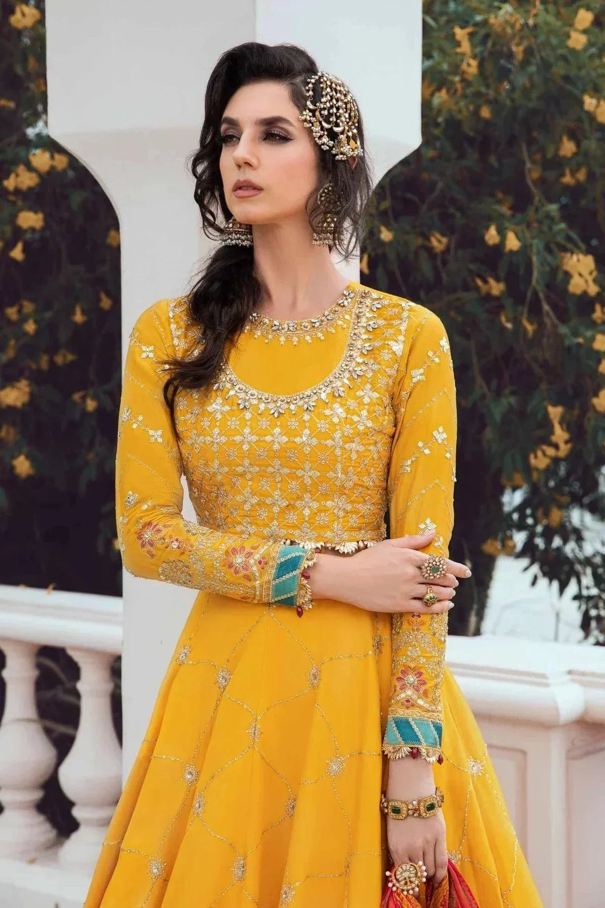 Maria B | Sateen Formals 23 | Yellow CST-705 - House Of Hania