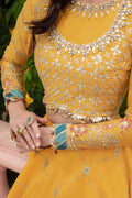 Maria B | Sateen Formals 23 | Yellow CST-705 - House Of Hania
