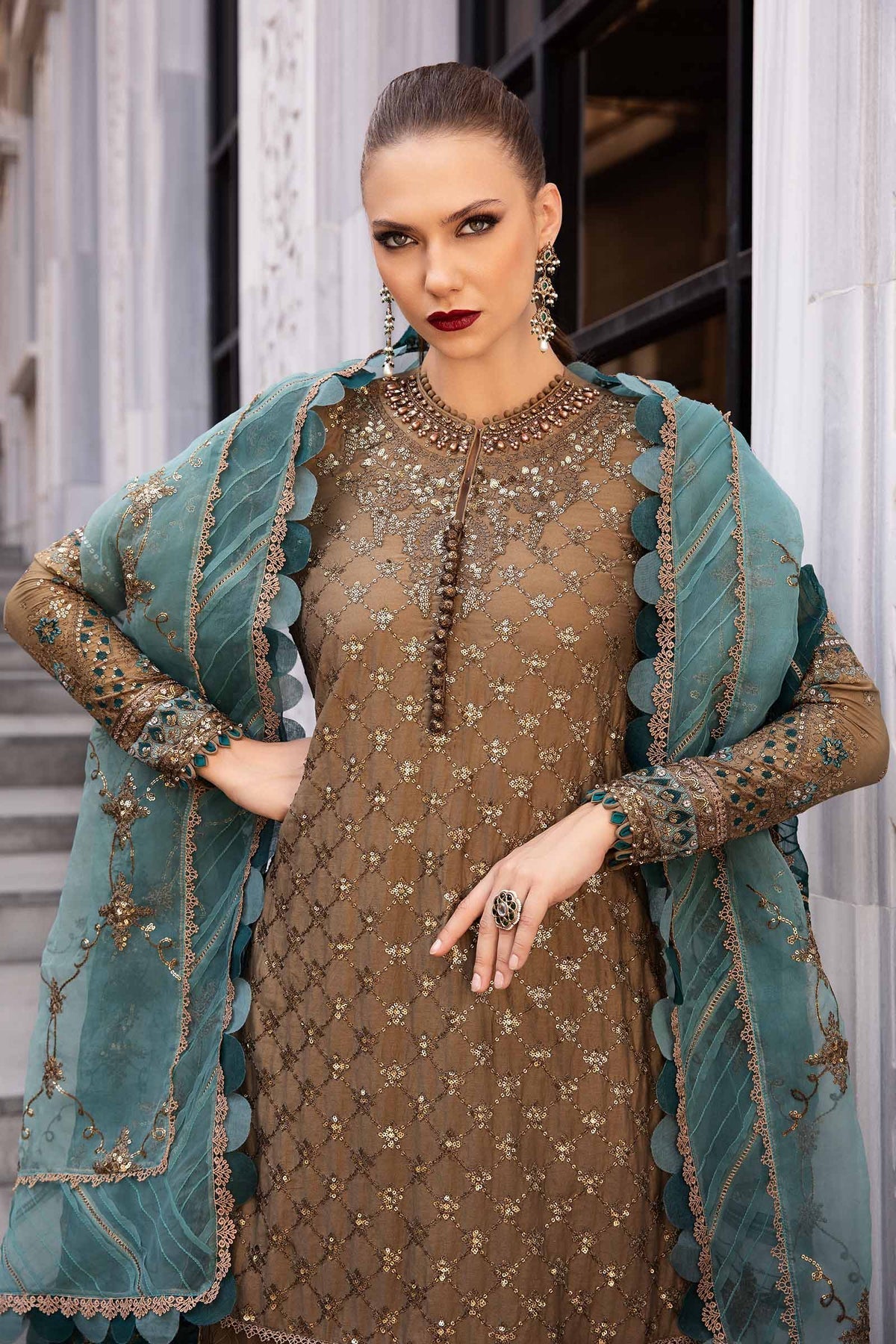 Maria B | Sateen Formals 24 | CST-808 - House Of Hania
