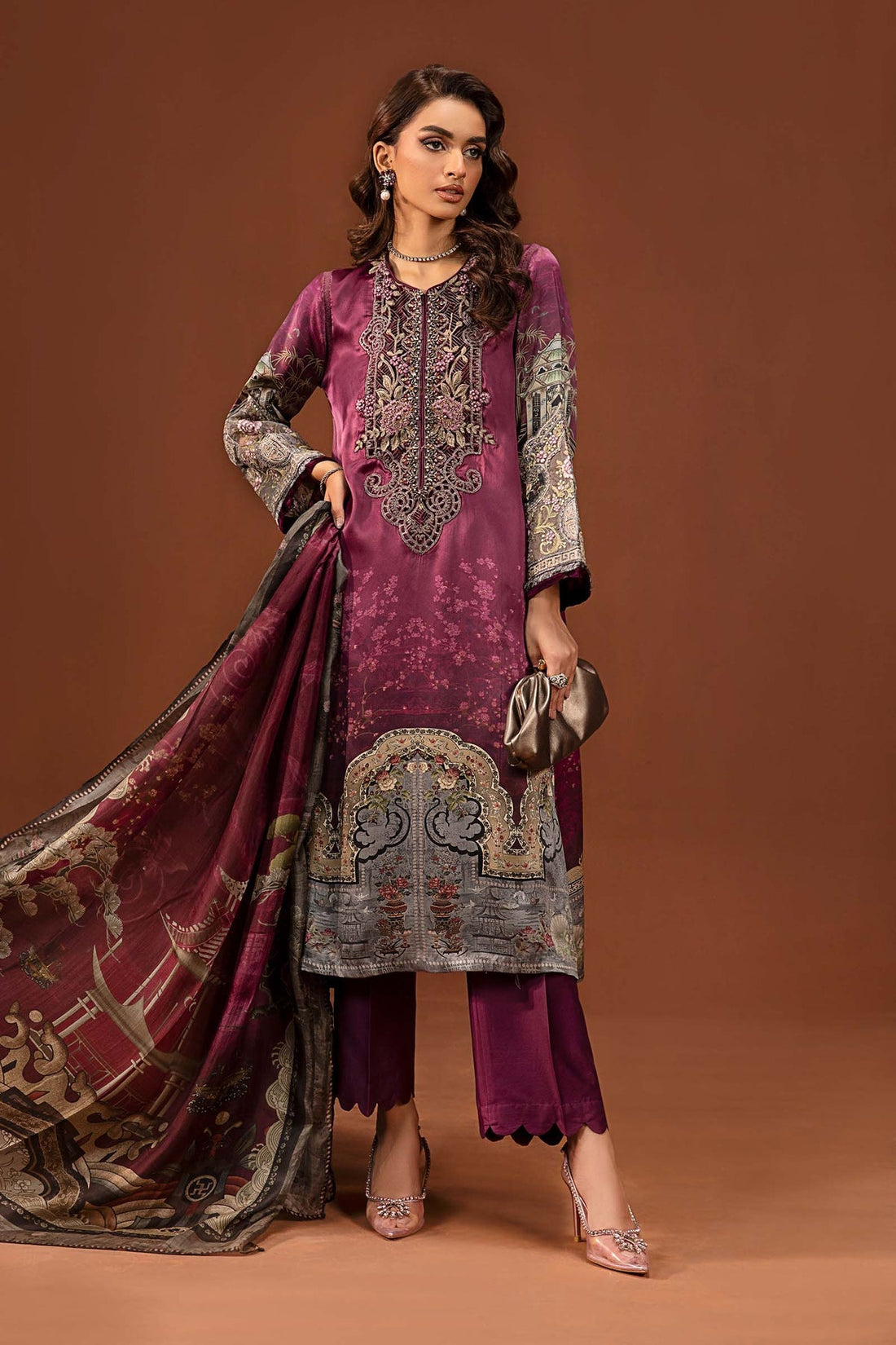 Maria B | Silk Collection 24 | MPS-PF24-04 - House Of Hania