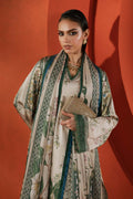 Maria B | Silk Prints | 3 Piece Embellished Satin Silk Suit - House Of Hania