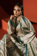 Maria B | Silk Prints | 3 Piece Embellished Satin Silk Suit - House Of Hania