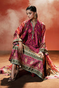 Maria B | Silk Prints | 3 Piece Embroidered Satin Silk Suit - House Of Hania