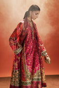 Maria B | Silk Prints | 3 Piece Embroidered Satin Silk Suit - House Of Hania