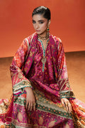 Maria B | Silk Prints | 3 Piece Embroidered Satin Silk Suit - House Of Hania