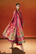 Maria B | Silk Prints | 3 Piece Embroidered Satin Silk Suit - House Of Hania