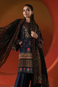 Maria B | Silk Prints | 3 Piece Printed Satin Silk Suit - House Of Hania