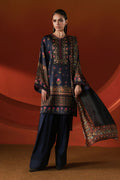 Maria B | Silk Prints | 3 Piece Printed Satin Silk Suit - House Of Hania