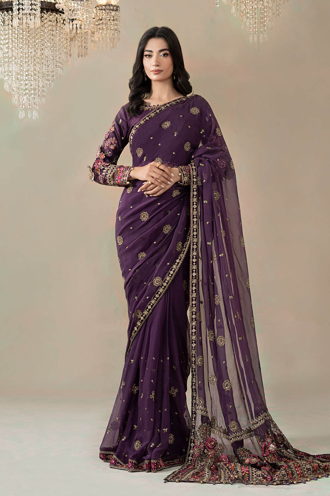 Maria B | Soiree Formals | WFS-09-01-Purple - House Of Hania